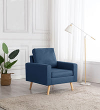 Sessel Blau Stoff