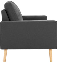 2-Sitzer-Sofa Dunkelgrau Stoff