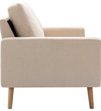 2-Sitzer-Sofa Creme Stoff