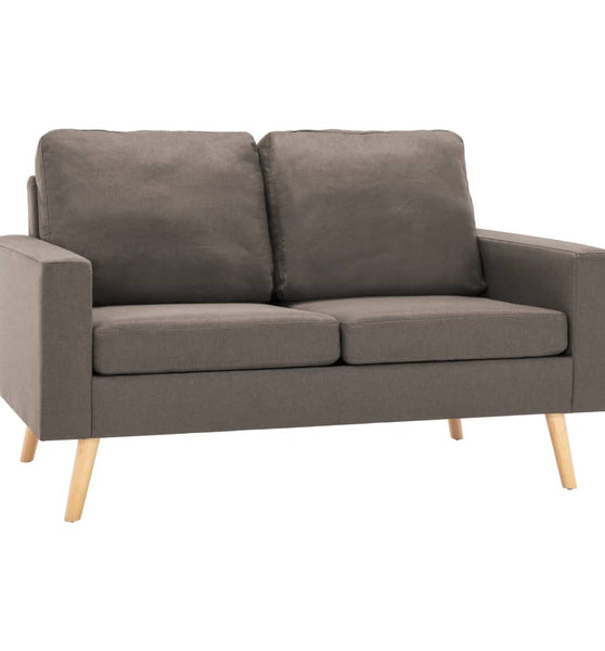 2-Sitzer-Sofa Taupe Stoff