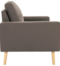 2-Sitzer-Sofa Taupe Stoff