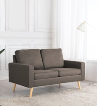 2-Sitzer-Sofa Taupe Stoff