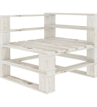 Garten-Palettensofa 2-Sitzer mit schwarzen Kissen Holz