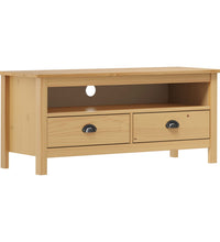 TV-Schrank Hill Honigbraun 110x40x47 cm Massivholz Kiefer