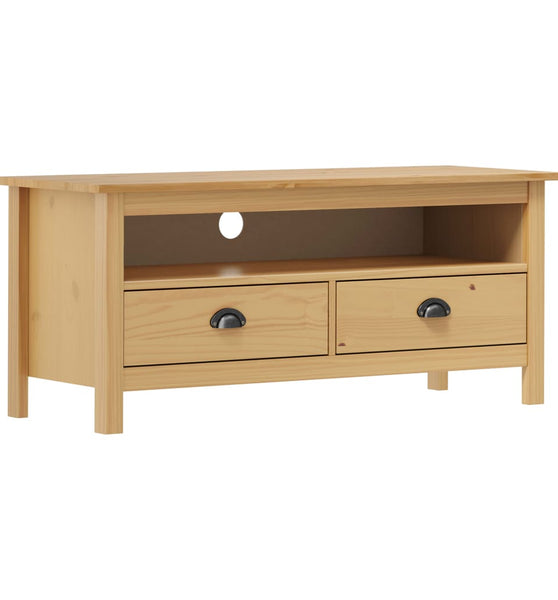 TV-Schrank Hill Honigbraun 110x40x47 cm Massivholz Kiefer