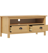 TV-Schrank Hill Honigbraun 110x40x47 cm Massivholz Kiefer