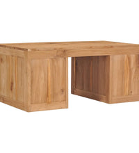 Couchtisch 90×50×40 cm Massivholz Teak
