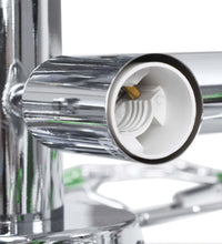 Deckenleuchte mit Acrylglas-Blätter für 5 x E14-Lampen Grün