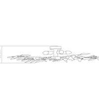 Deckenleuchte mit Acrylglas-Blätter für 5 x E14-Lampen Grün