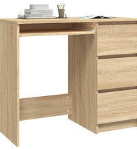 Schreibtisch Sonoma-Eiche 90x45x76 cm Holzwerkstoff
