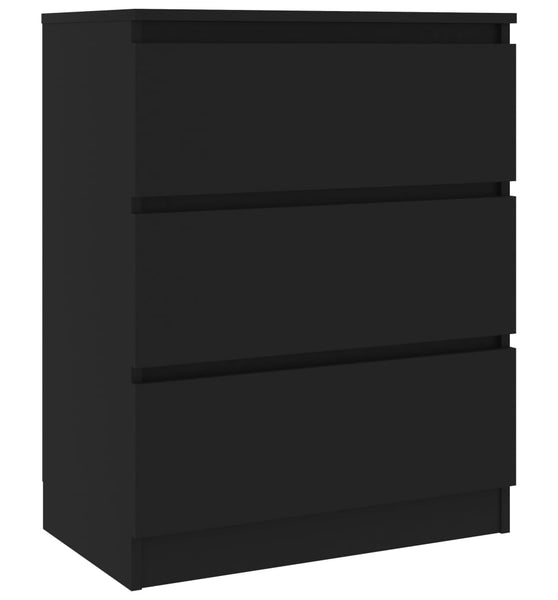 Sideboard Schwarz 60x35x76 cm Holzwerkstoff