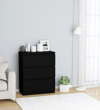 Sideboard Schwarz 60x35x76 cm Holzwerkstoff