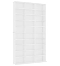 CD-Schrank Weiß 102x16x177,5 cm Holzwerkstoff