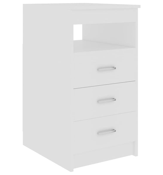 Sideboard mit Schubladen Weiß 40x50x76 cm Holzwerkstoff