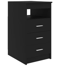 Sideboard mit Schubladen Schwarz 40x50x76 cm Holzwerkstoff