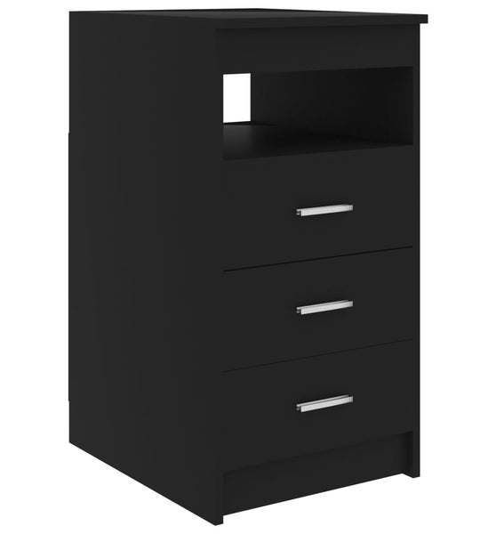 Sideboard mit Schubladen Schwarz 40x50x76 cm Holzwerkstoff