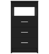 Sideboard mit Schubladen Schwarz 40x50x76 cm Holzwerkstoff