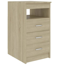 Sideboard mit Schubladen Sonoma-Eiche 40x50x76 cm Holzwerkstoff