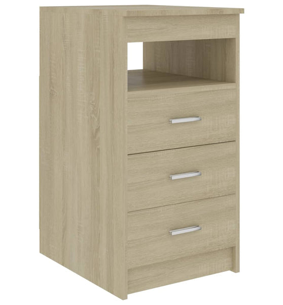 Sideboard mit Schubladen Sonoma-Eiche 40x50x76 cm Holzwerkstoff