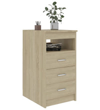Sideboard mit Schubladen Sonoma-Eiche 40x50x76 cm Holzwerkstoff