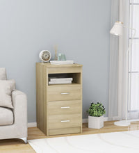 Sideboard mit Schubladen Sonoma-Eiche 40x50x76 cm Holzwerkstoff