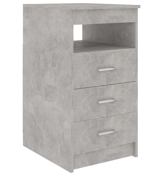 Sideboard mit Schubladen Betongrau 40x50x76 cm Holzwerkstoff