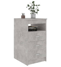 Sideboard mit Schubladen Betongrau 40x50x76 cm Holzwerkstoff