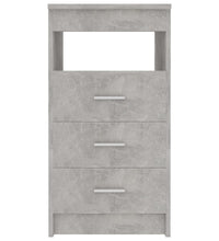Sideboard mit Schubladen Betongrau 40x50x76 cm Holzwerkstoff