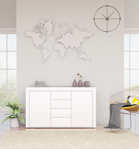 Sideboard Weiß 120×36×69 cm Holzwerkstoff