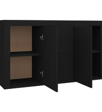 Sideboard Schwarz 120x36x69 cm Holzwerkstoff