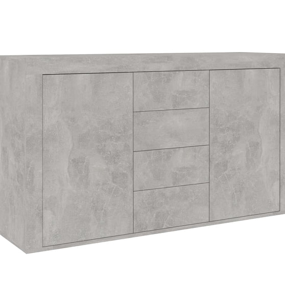 Sideboard Betongrau 120x36x69 cm Holzwerkstoff