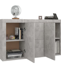 Sideboard Betongrau 120x36x69 cm Holzwerkstoff