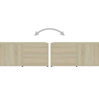 TV-Schrank Sonoma-Eiche 80x34x36 cm Holzwerkstoff