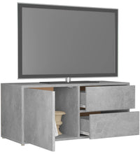 TV-Schrank Betongrau 80x34x36 cm Holzwerkstoff