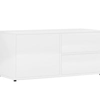 TV-Schrank Hochglanz-Weiß 80x34x36 cm Holzwerkstoff