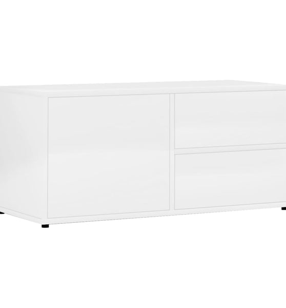 TV-Schrank Hochglanz-Weiß 80x34x36 cm Holzwerkstoff