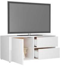 TV-Schrank Hochglanz-Weiß 80x34x36 cm Holzwerkstoff