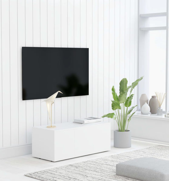 TV-Schrank Weiß 80x34x30 cm Holzwerkstoff