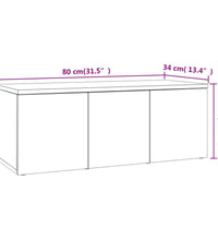 TV-Schrank Sonoma-Eiche 80x34x30 cm Holzwerkstoff