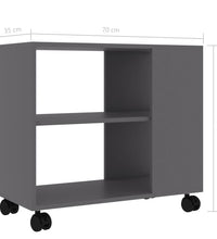 Beistelltisch Grau 70x35x55 cm Holzwerkstoff
