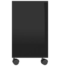 Beistelltisch Hochglanz-Schwarz 70x35x55 cm Holzwerkstoff