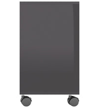 Beistelltisch Hochglanz-Grau 70x35x55 cm Holzwerkstoff