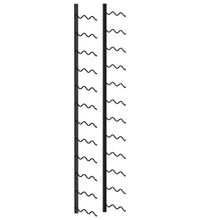 Wand-Weinregal für 24 Flaschen Schwarz Eisen