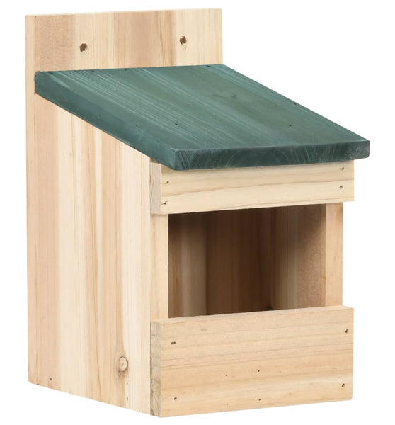 Vogelhäuser 4 Stk. 12x16x20 cm Tannenholz