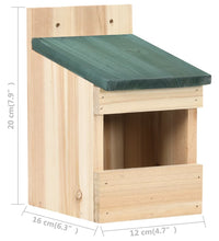 Vogelhäuser 4 Stk. 12x16x20 cm Tannenholz