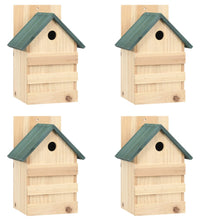 Vogelhäuser 4 Stk. 23x19x33 cm Tannenholz