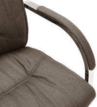 Freischwinger Bürostuhl Taupe Stoff