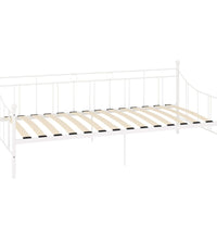 Tagesbett-Rahmen Weiß Metall 90×200 cm