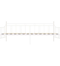 Tagesbett-Rahmen Weiß Metall 90×200 cm