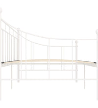 Tagesbett-Rahmen Weiß Metall 90×200 cm